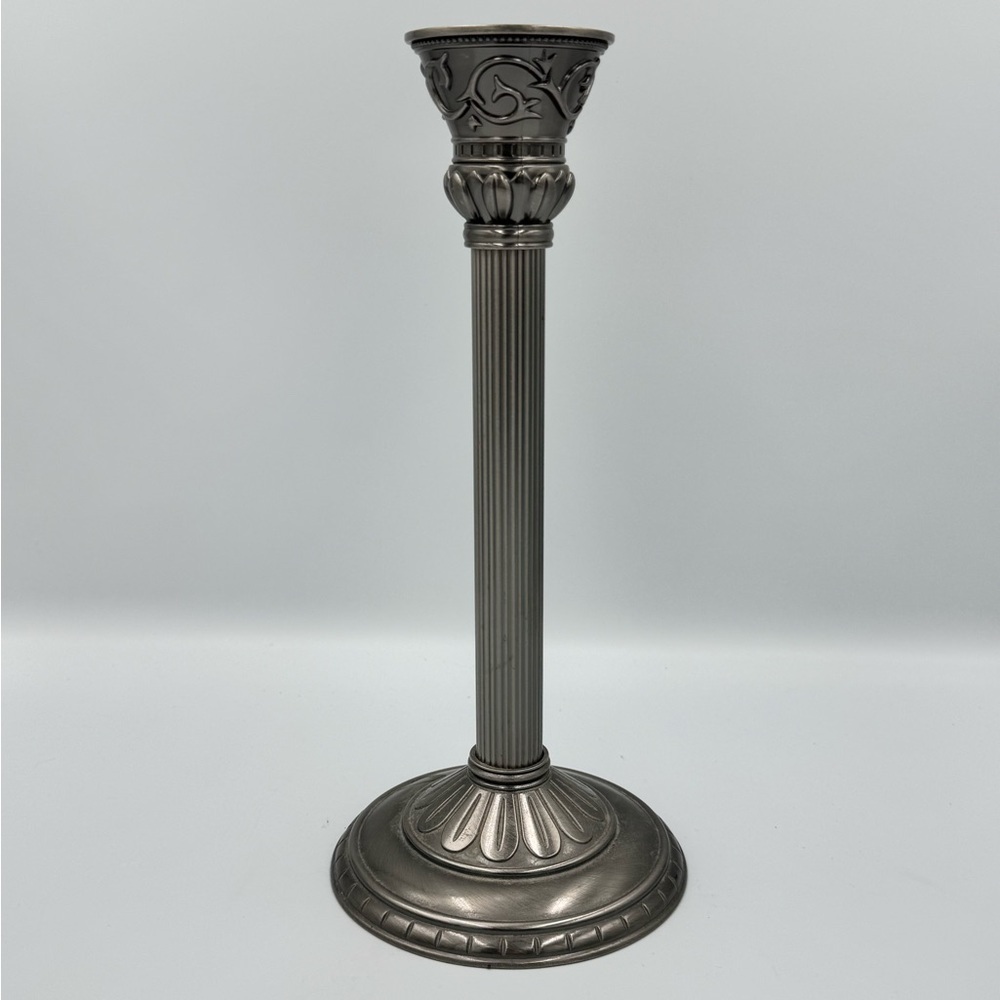 Vintage PartyLite Classic Creations Satin Silver Taper Candle Holder P8951